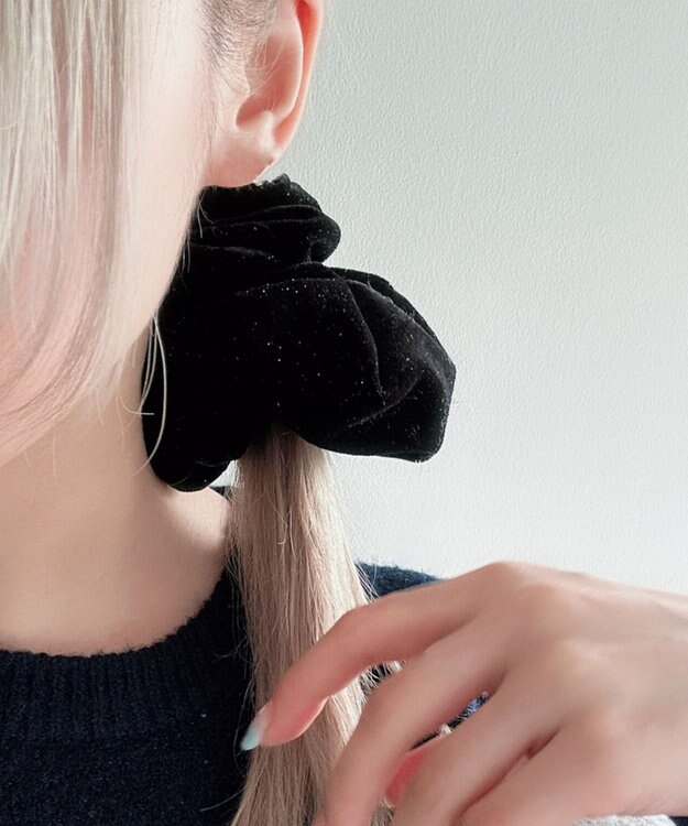 WEGO Lベロアラメシュシュ ブラック