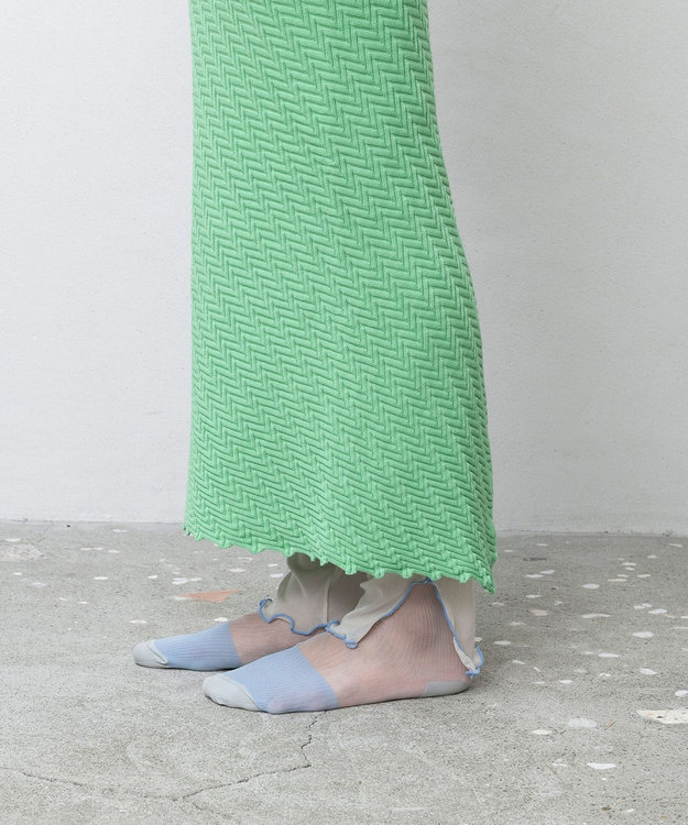 TRICOTE ジグザグスカート 42GREEN