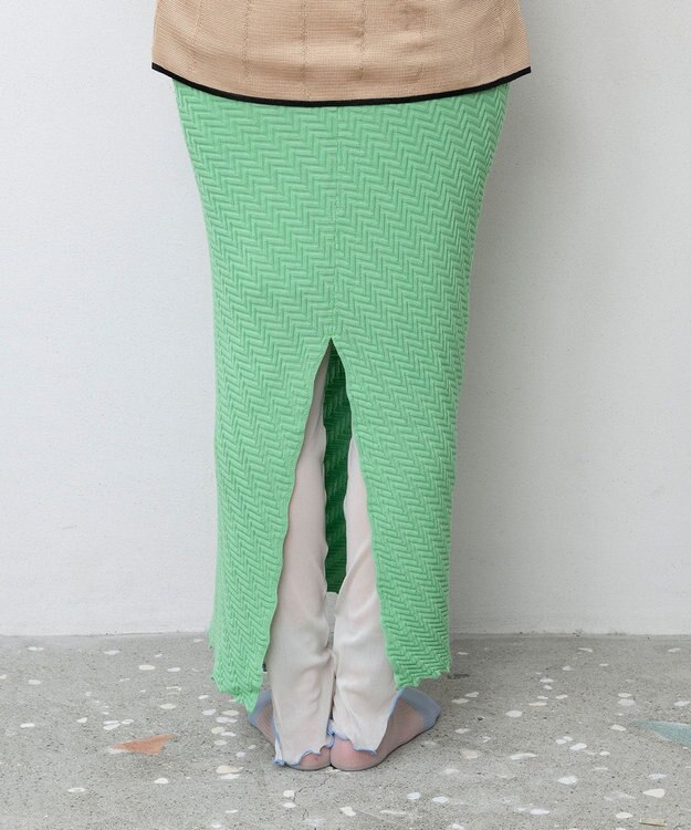 TRICOTE ジグザグスカート 42GREEN