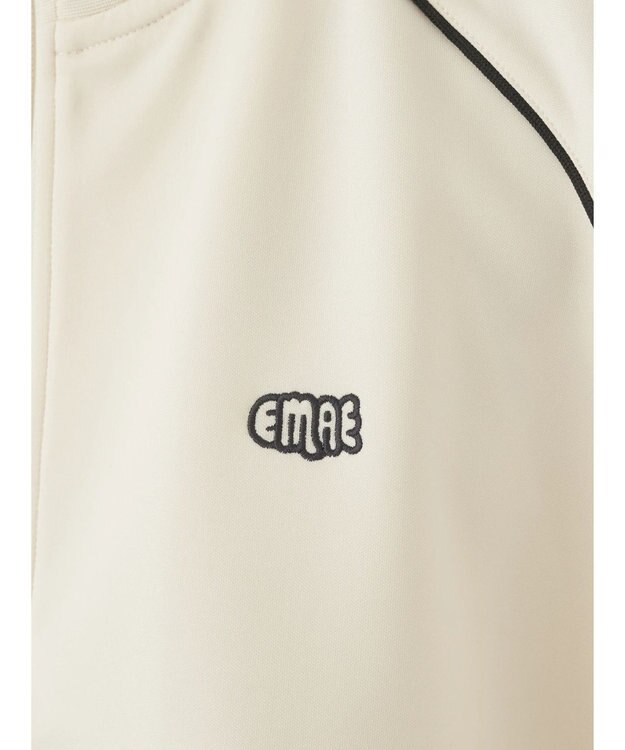 earth music&ecology スポーティー袖ラインブルゾン Ivory