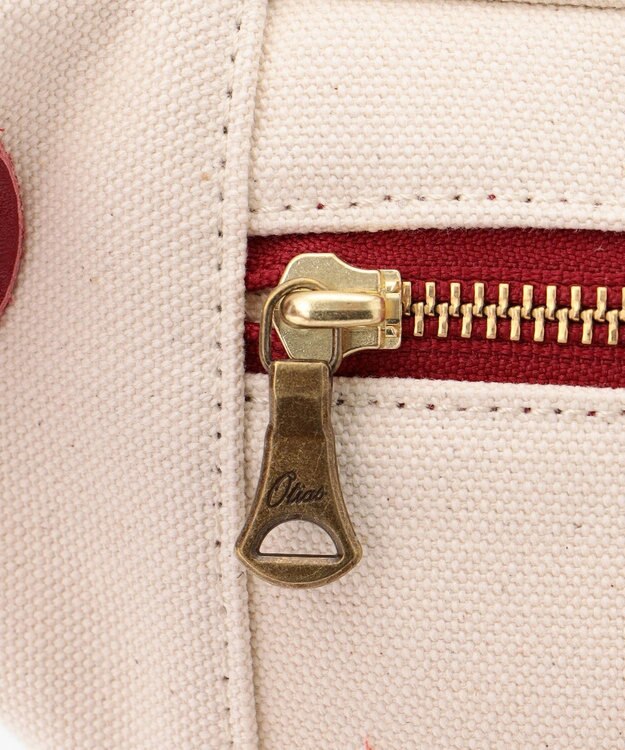 UNBILLION Otias 8号キャンバスシュリンクレザーボディバッグ レッド