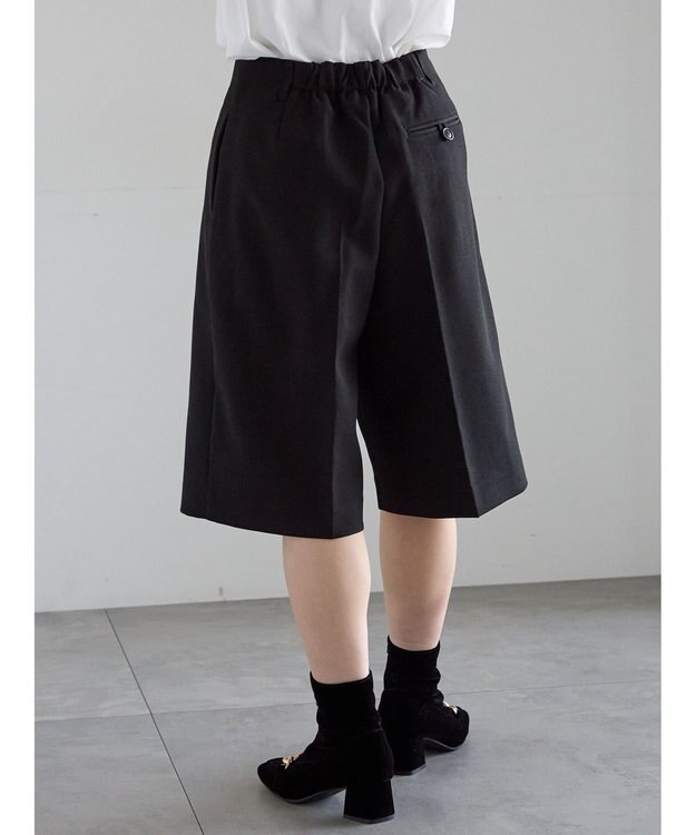 Te chichi フロントタックハーフパンツ《2025Autumn catalog vol.2 item》 ブラック