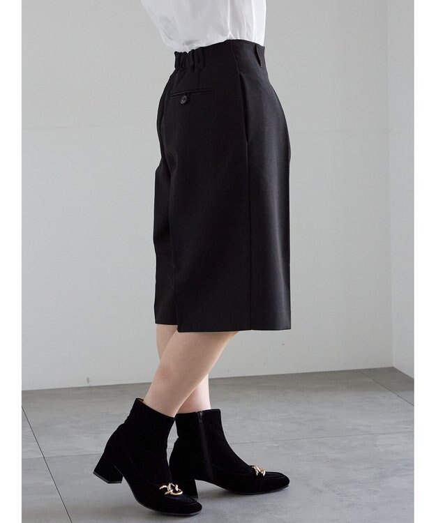 Te chichi フロントタックハーフパンツ《2025Autumn catalog vol.2 item》 ブラック