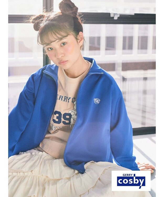 earth music&ecology Ｃｏｓｂｙ×ｅａｒｔｈ　トラックジャケット Deep Blue