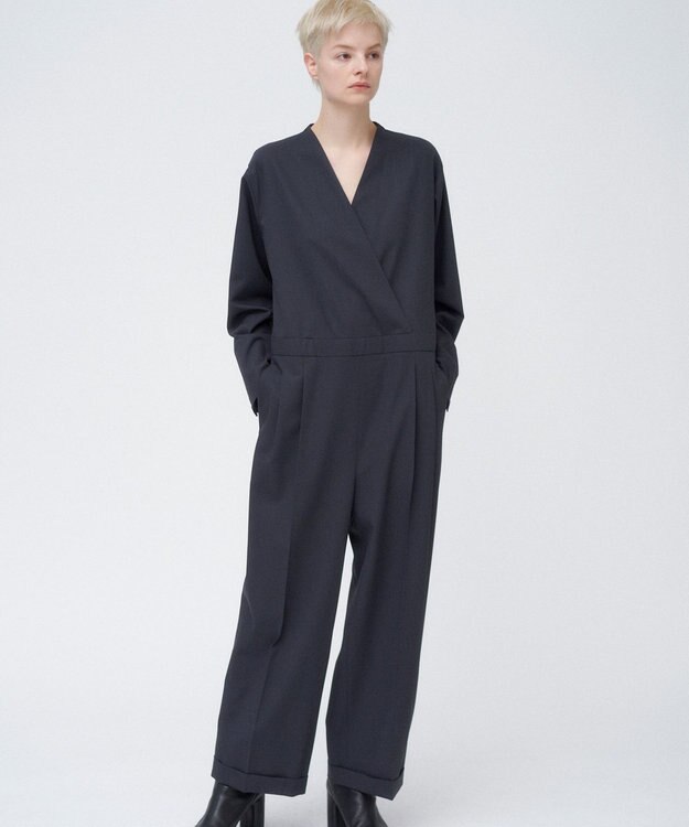 ATON TECHNO WOOL TWILL | ジャンプスーツ CHARCOAL GRAY