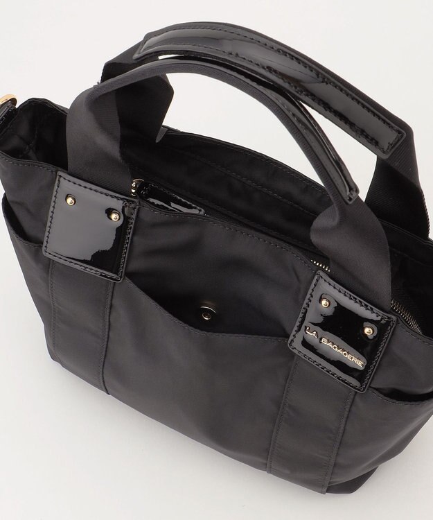 LA BAGAGERIE 2WAYナイロンミニトート ブラック