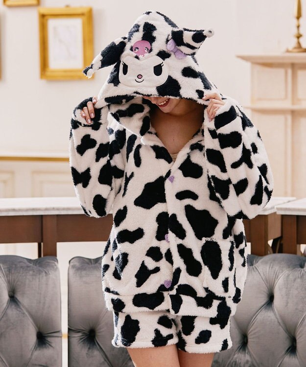 San-ai Resort（三愛水着楽園） 【SALE】温活にもぴったり！クロミショートパンツセット 【northerly】【サンリオキャラクターズ×San-ai Resortコラボ】 ブラック