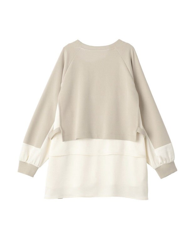 YECCA VECCA シャツレイヤードデザインプルオーバー Light Beige