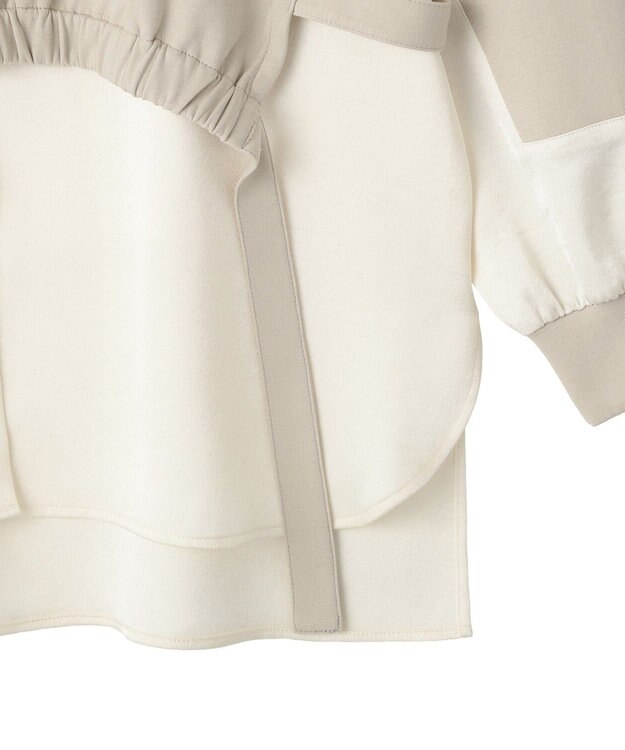 YECCA VECCA シャツレイヤードデザインプルオーバー Light Beige