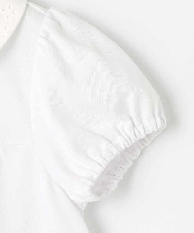 組曲 KIDS 【110-140㎝】レーシー ブラウス オフホワイト