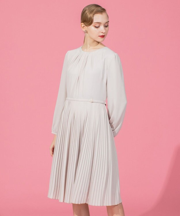 TOCCA 【洗える！】SYMPHONY ドレス ベージュ系