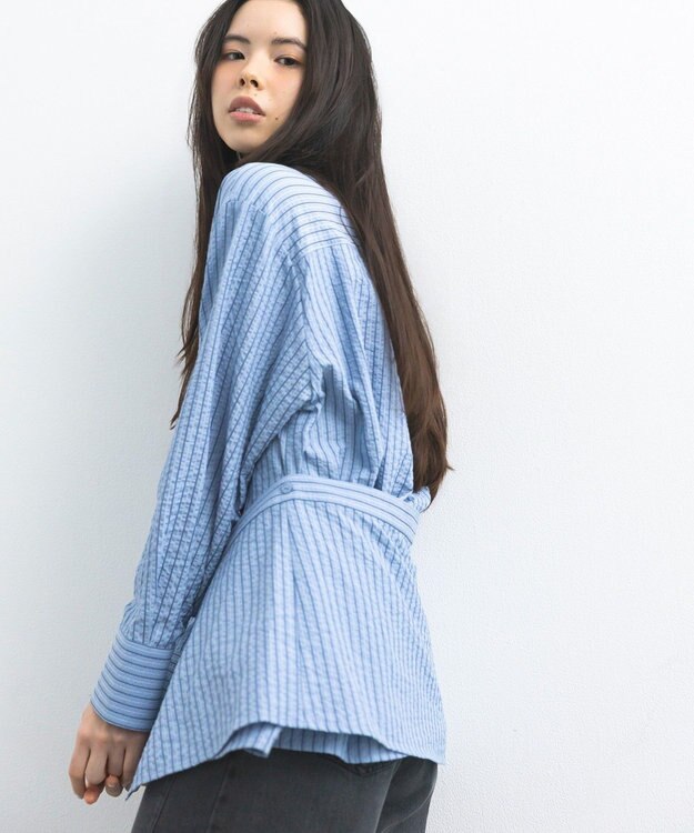 CRAFT STANDARD BOUTIQUE 2点セット / レイヤードデザインシャツ Stripe Sax