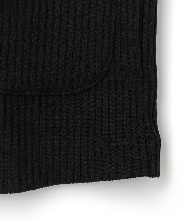 JOSEPH HOMME テックリブストレッチ ノーカラー・カットソージャケット ブラック系