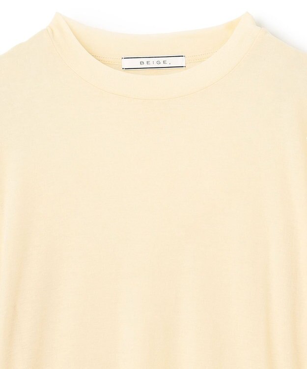 BEIGE， 【洗える】SORE / シアーコットンクルーネックカットソー Cream