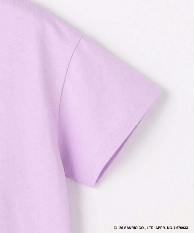 ANY KIDS 【サンリオキャラクターズ×ANY KIDS】ひんやり ミラクルスパンコール Tシャツ クロミ×ラベンダー