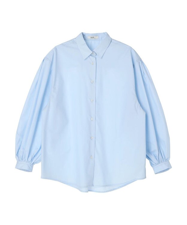 earth music&ecology 袖タックブラウス Sax