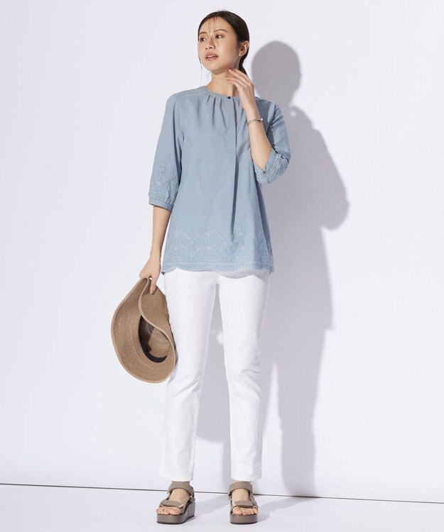 J.PRESS LADIES 【WEB限定・洗える・UV・畳める】BRAID ハット ブラウン系