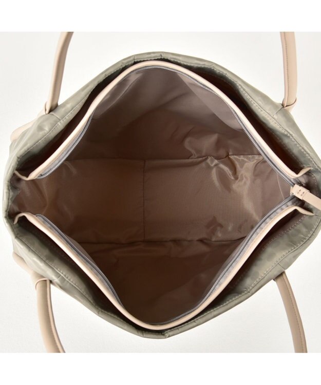 Y'SACCS Polka Dots パイピングトート Sサイズ グレージュ