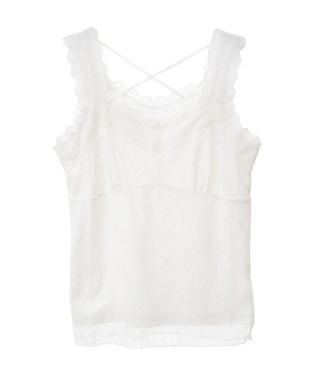 earth music&ecology 総レースキャミソール Sax