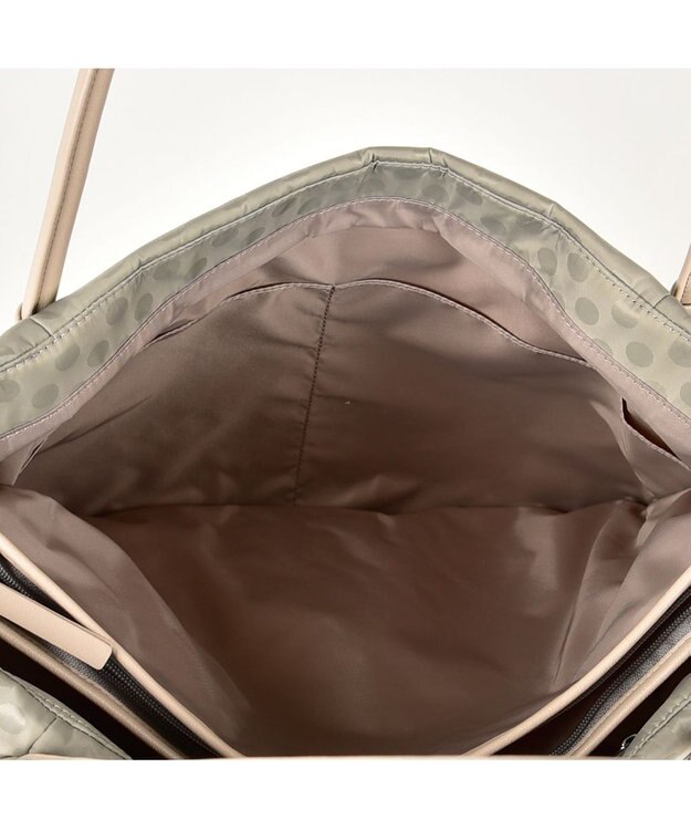 Y'SACCS Polka Dots パイピングトート Sサイズ グレージュ