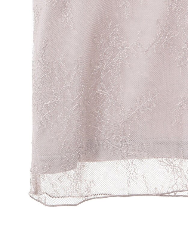 earth music&ecology 総レースキャミソール Pink Beige