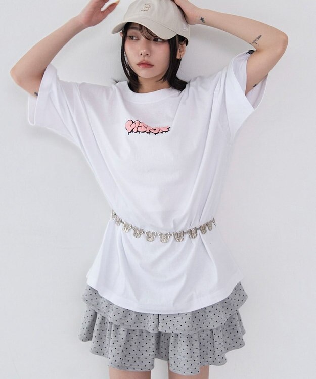 WEGO 【ユニセックス着用ITEM】別注VISIONグラフィックT（SS） ホワイト