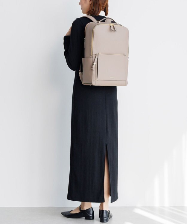 ACE BAGS & LUGGAGE Jewelna Rose ウェールズ リュック B4サイズ 15.6インチ収納 本革 11975 ジュエルナローズ グレージュ