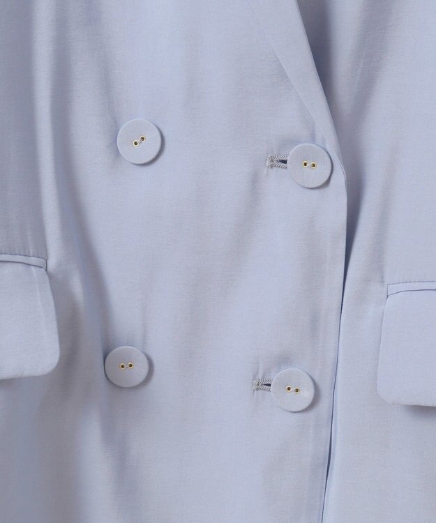 YECCA VECCA 【接触冷感】COOLシャツテーラードジャケット Blue