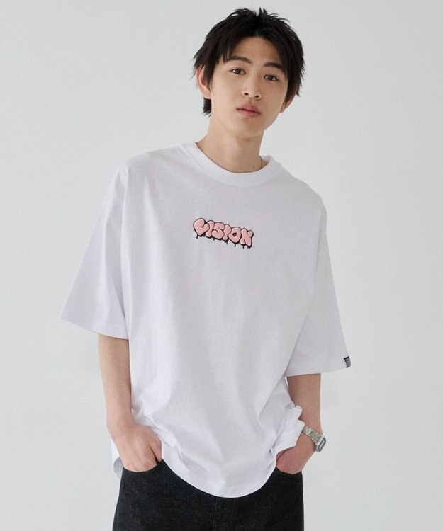 WEGO 【ユニセックス着用ITEM】別注VISIONグラフィックT（SS） ホワイト