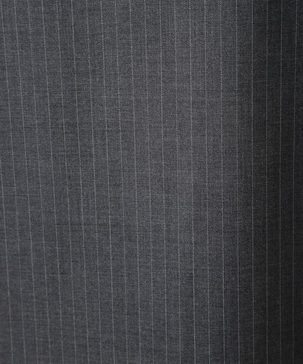 YECCA VECCA ストライプ柄レースMIXキャミワンピース Gray