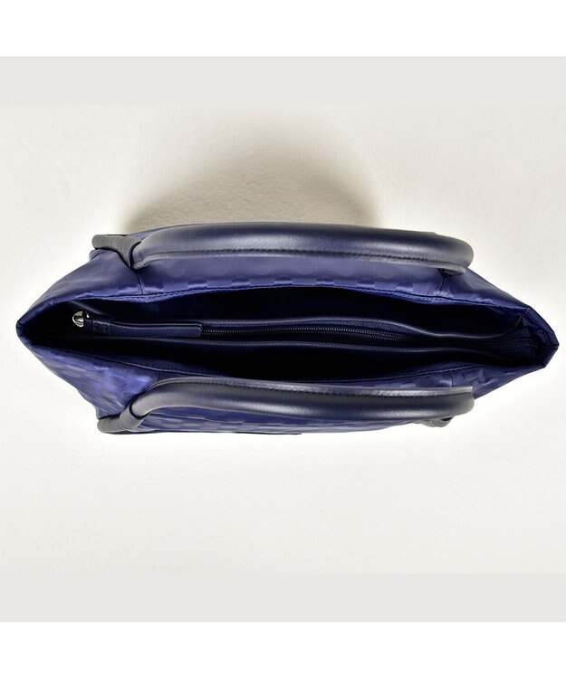 Y'SACCS Polka Dots パイピングトート Sサイズ ネイビー