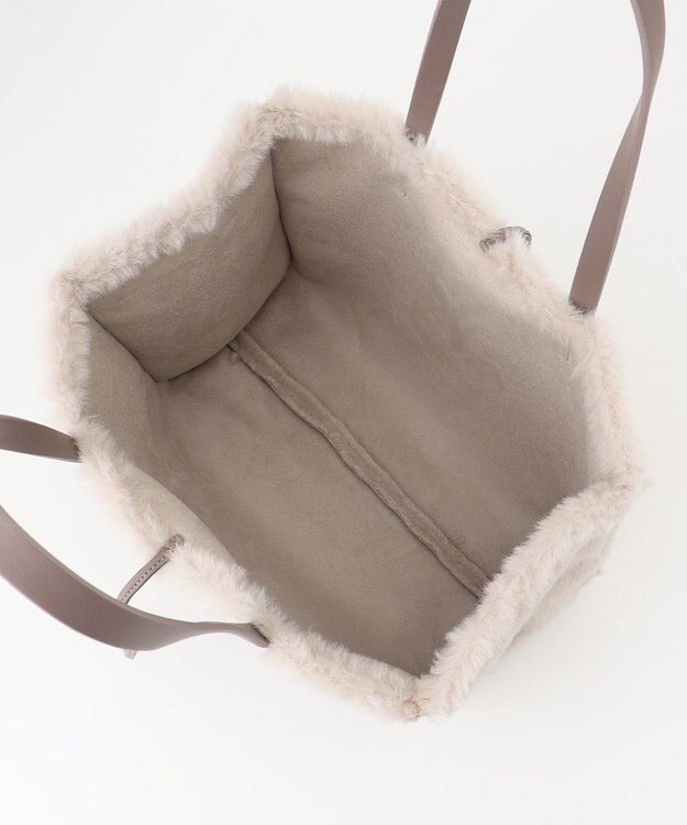 自由区 ムートンリバーシブルトート バッグ ベージュ