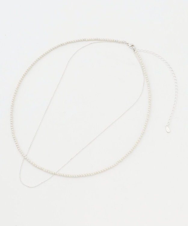 ICB パールネックレス シルバー系