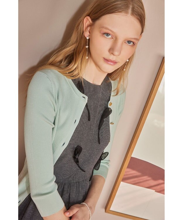 TOCCA 【洗える】SPRINGTIME KNIT ニットカーディガン ミント