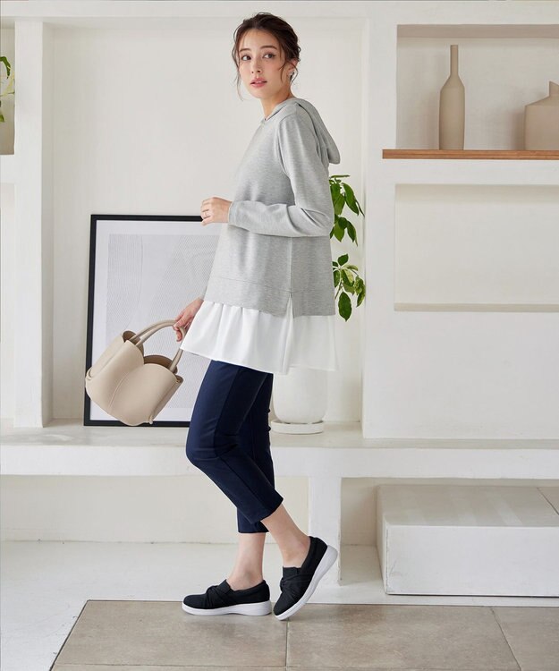 Tiaclasse 【安田美沙子さん着用】キャンバスリボンスリッポン ブラック