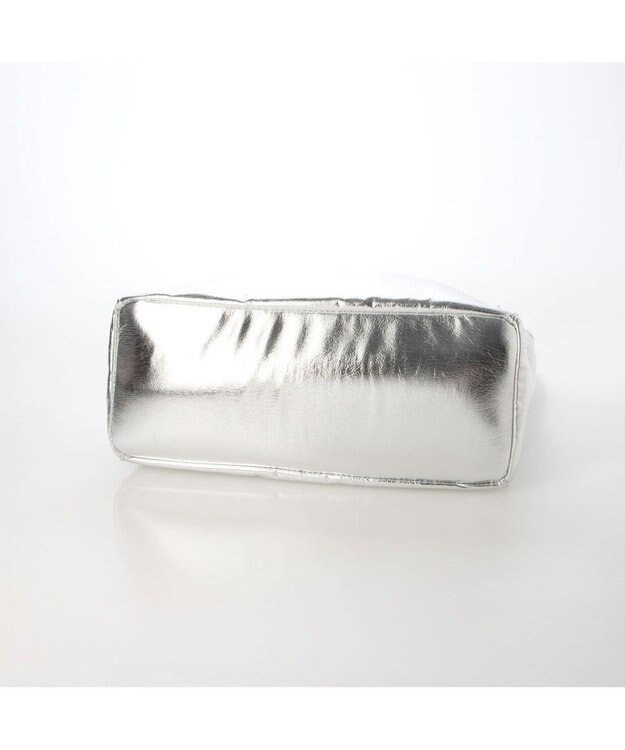 UNBILLION cachecache ソフトメタリックショッパートート シルバー