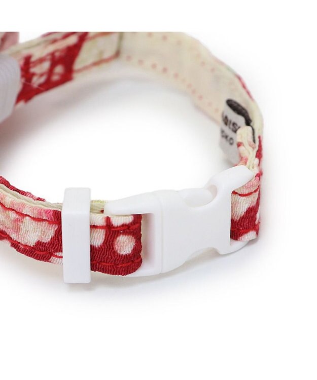 PET PARADISE ペットパラダイス 和帯 ねこ首輪 《赤》 小 / 中 赤