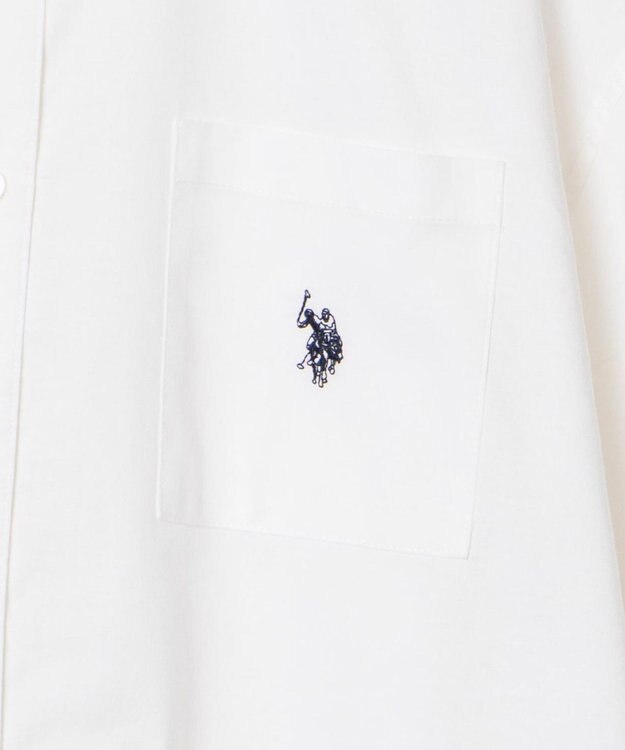 WEGO USPOLOハーフスリーブシャツ ホワイト