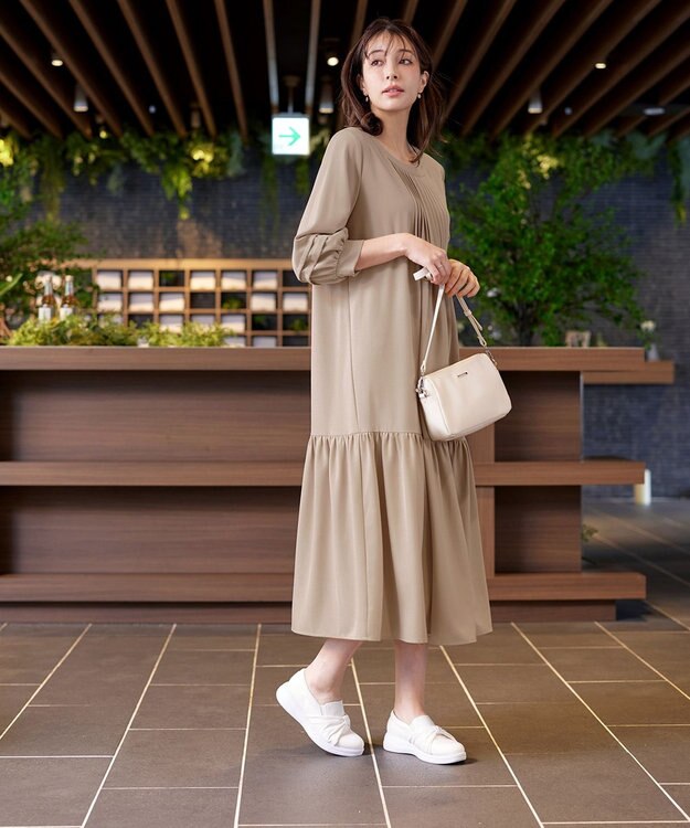 Tiaclasse 【安田美沙子さん着用】キャンバスリボンスリッポン オフホワイト