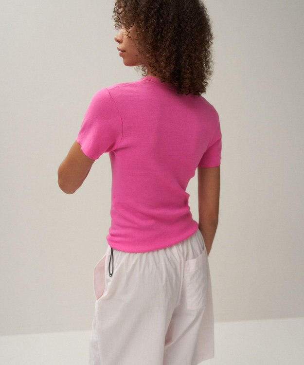 ATON FRESCA CIRCULAR RIB | パーフェクトフィットプルオーバー PINK