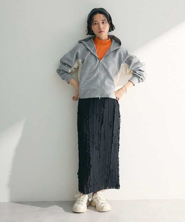 Green Parks ダンボールドッキングｚｉｐパーカー Gray Mixture