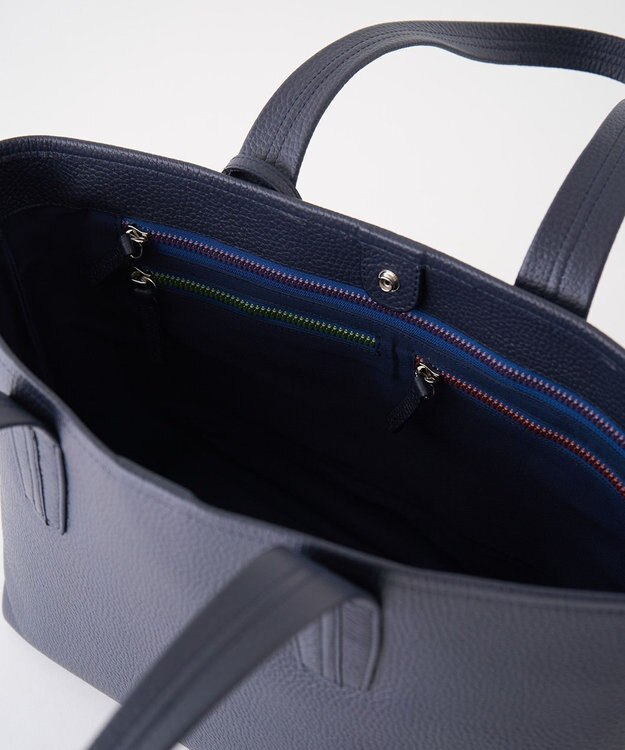 MIYABIYA セカンドエフォート シュリンクレザートートバッグ ネイビー