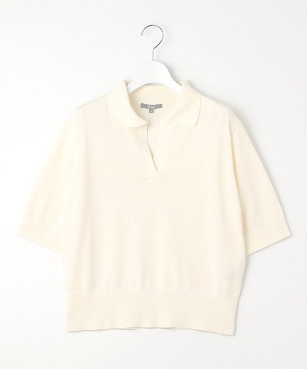 23区 【Indian Factory】スキッパールーズ ニット ホワイト系