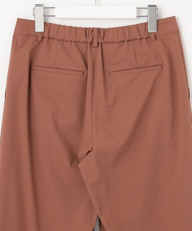 J.PRESS LADIES 【洗える】マイクロタイプライターストレッチ セミワイド パンツ オレンジ系