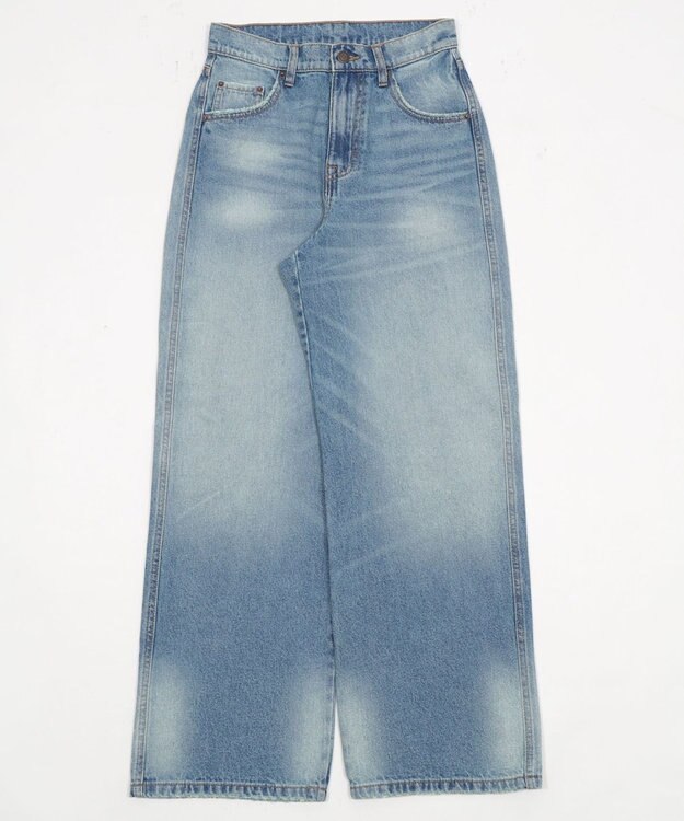 WEGO 【XS～Lサイズ展開/美脚】ストレートデニムパンツ デニム中濃加工色