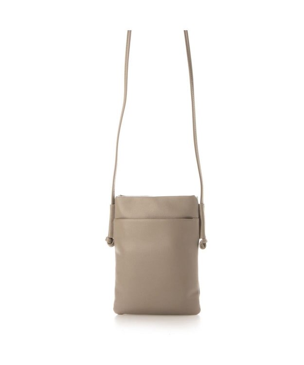 LA BAGAGERIE ミニ財布付き サイドノットショルダー グレージュ