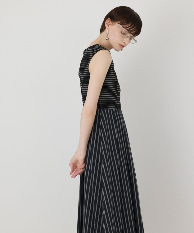 GRACE CONTINENTAL カットソーコンビワンピース ストライプ