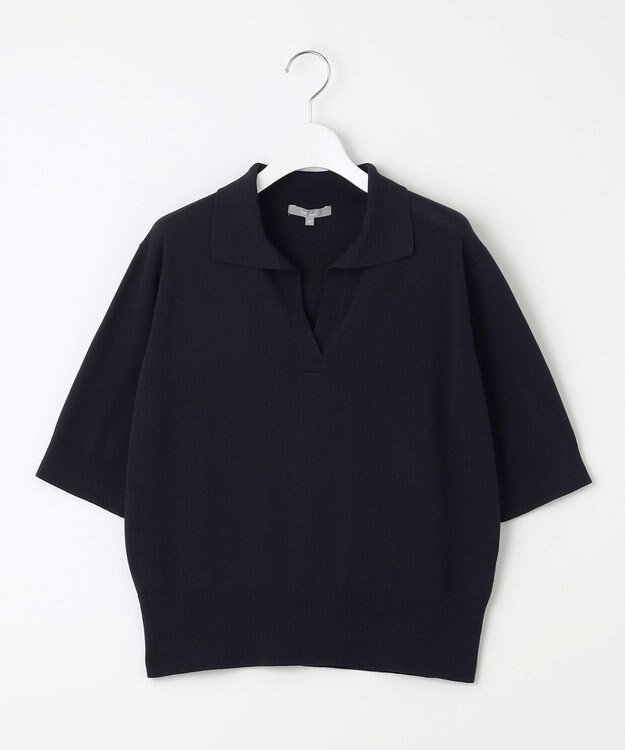 23区 【Indian Factory】スキッパールーズ ニット ネイビー系