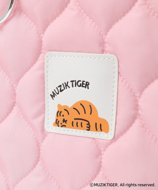 Green Parks ムジークタイガー/カラーキルトトートBAG Pink