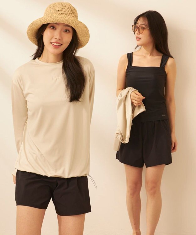 OP／FILA 【FILA】リゾート水着&カバーアップ4点セット ベージュ